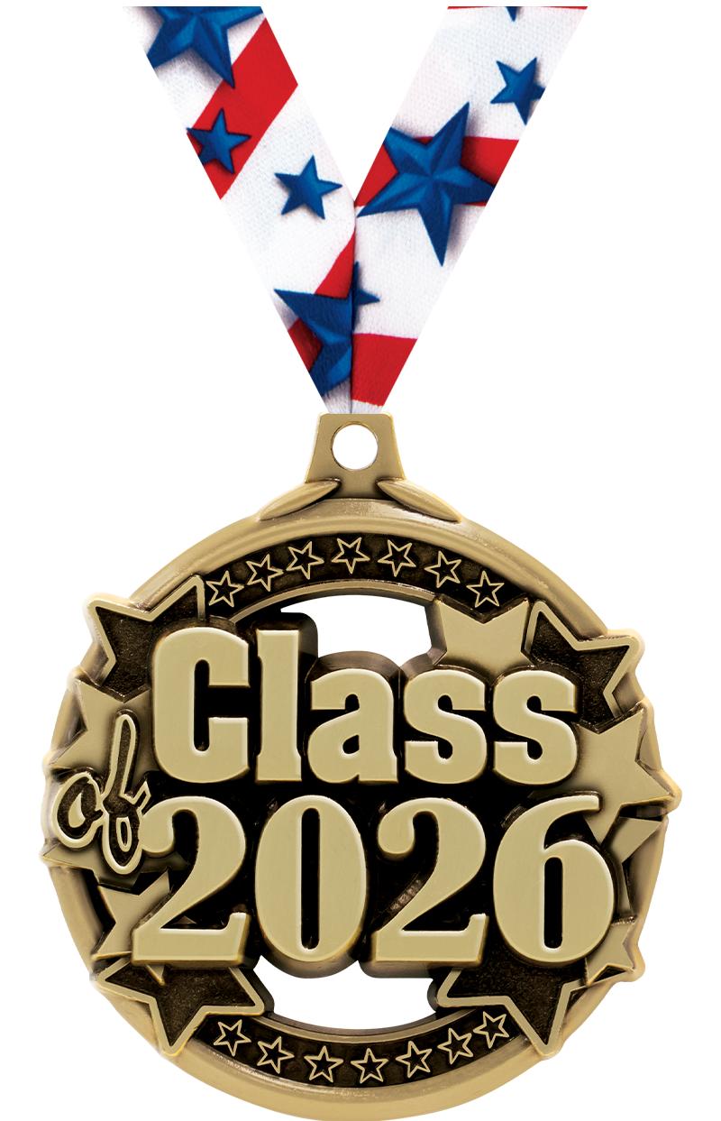 2" CLASS OF 2026 GOLD MEDAL