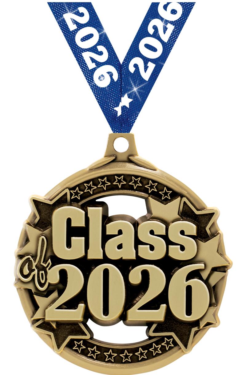 2" CLASS OF 2026 GOLD MEDAL