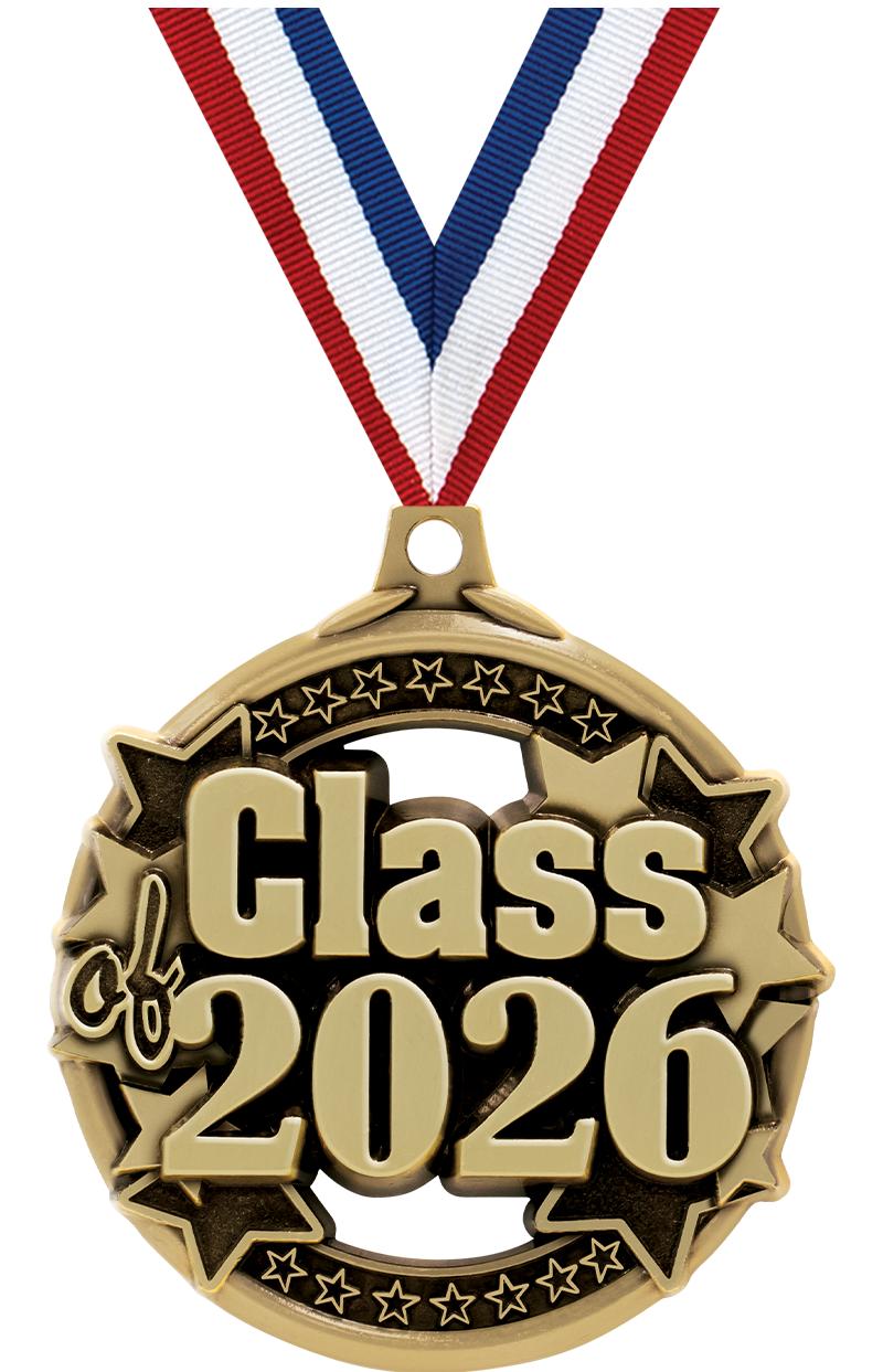 2" CLASS OF 2026 GOLD MEDAL