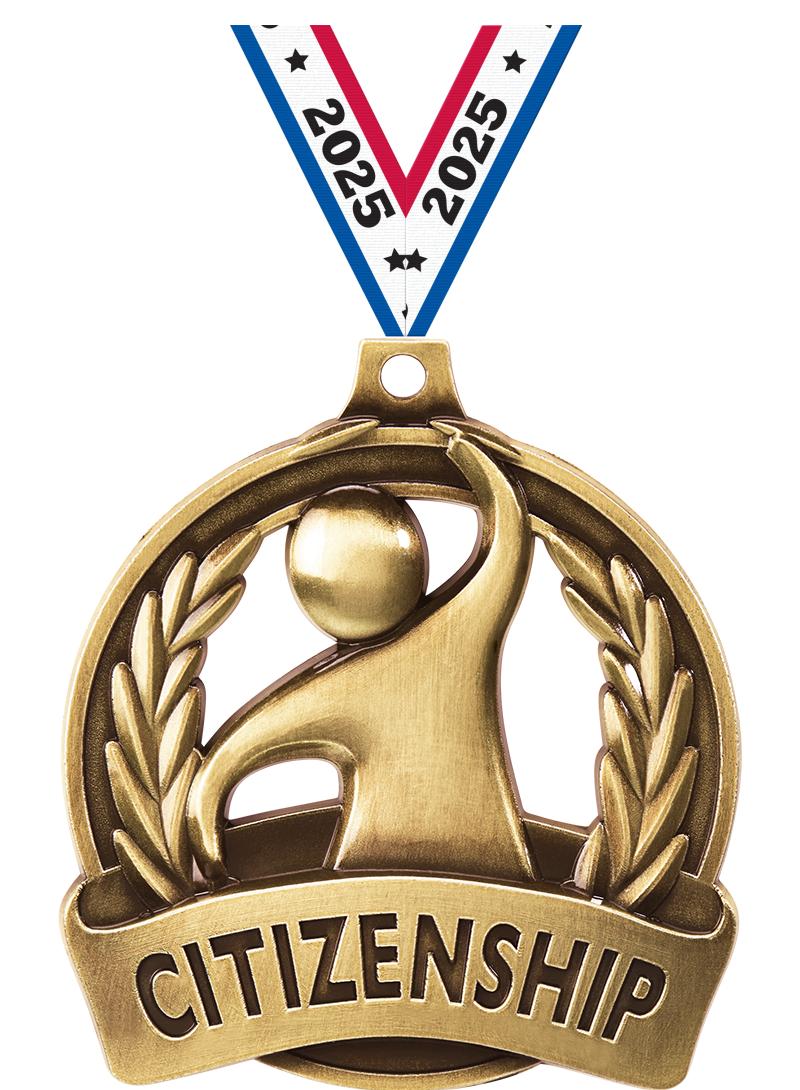 2" CITIZENSHIP MEDAL GOLD