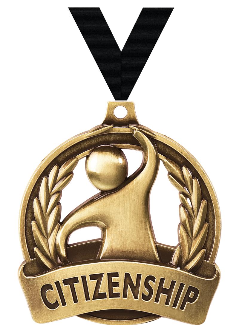 2" CITIZENSHIP MEDAL GOLD