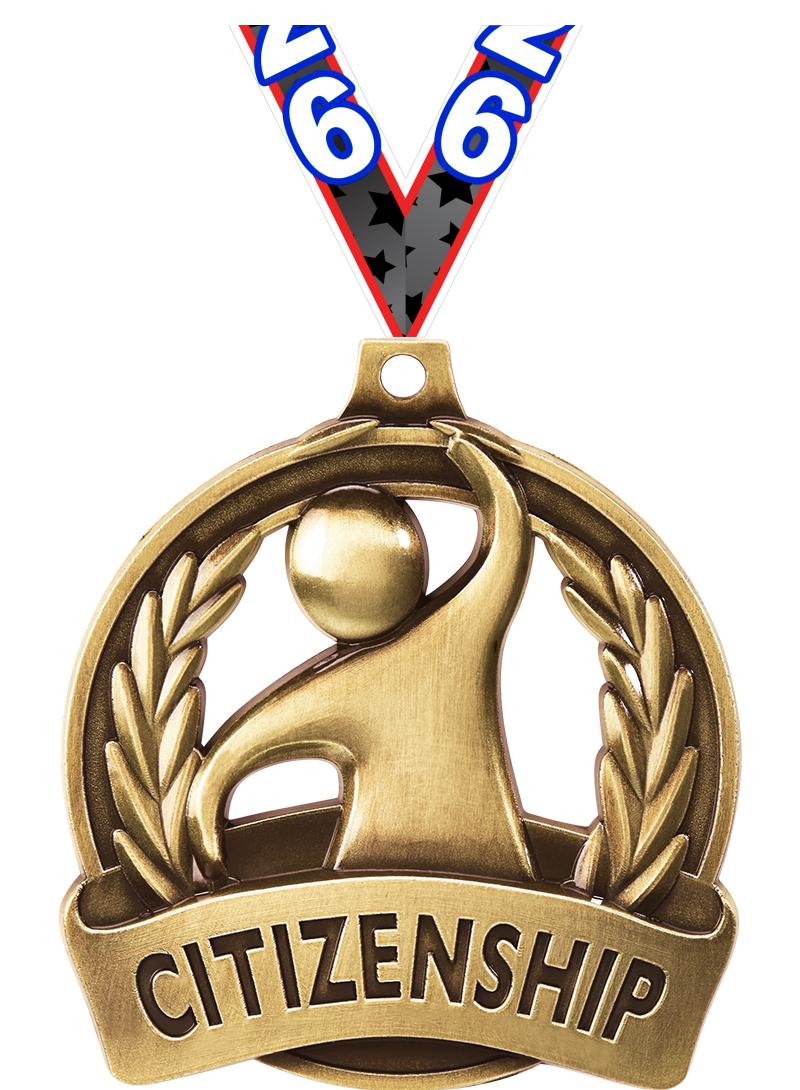 2" CITIZENSHIP MEDAL GOLD