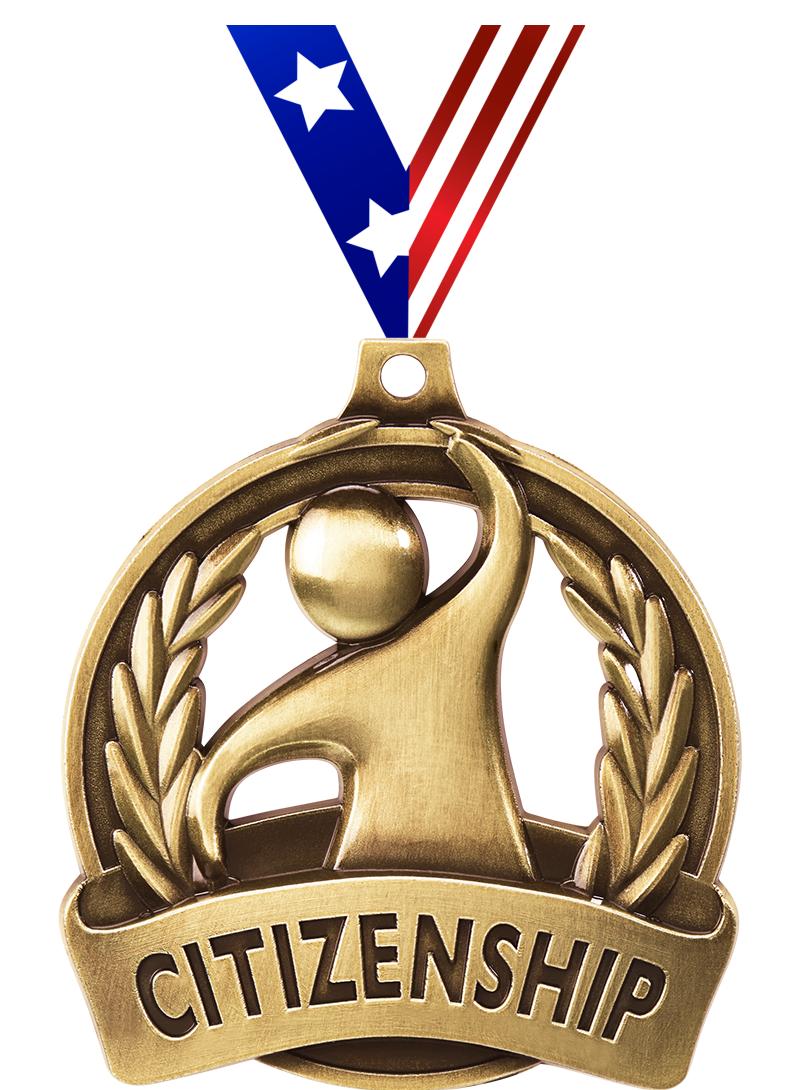 2" CITIZENSHIP MEDAL GOLD