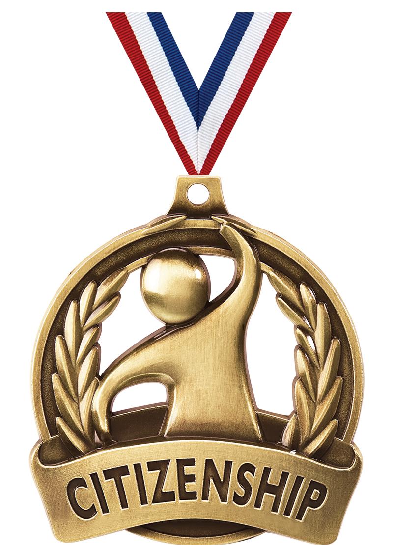 2" CITIZENSHIP MEDAL GOLD