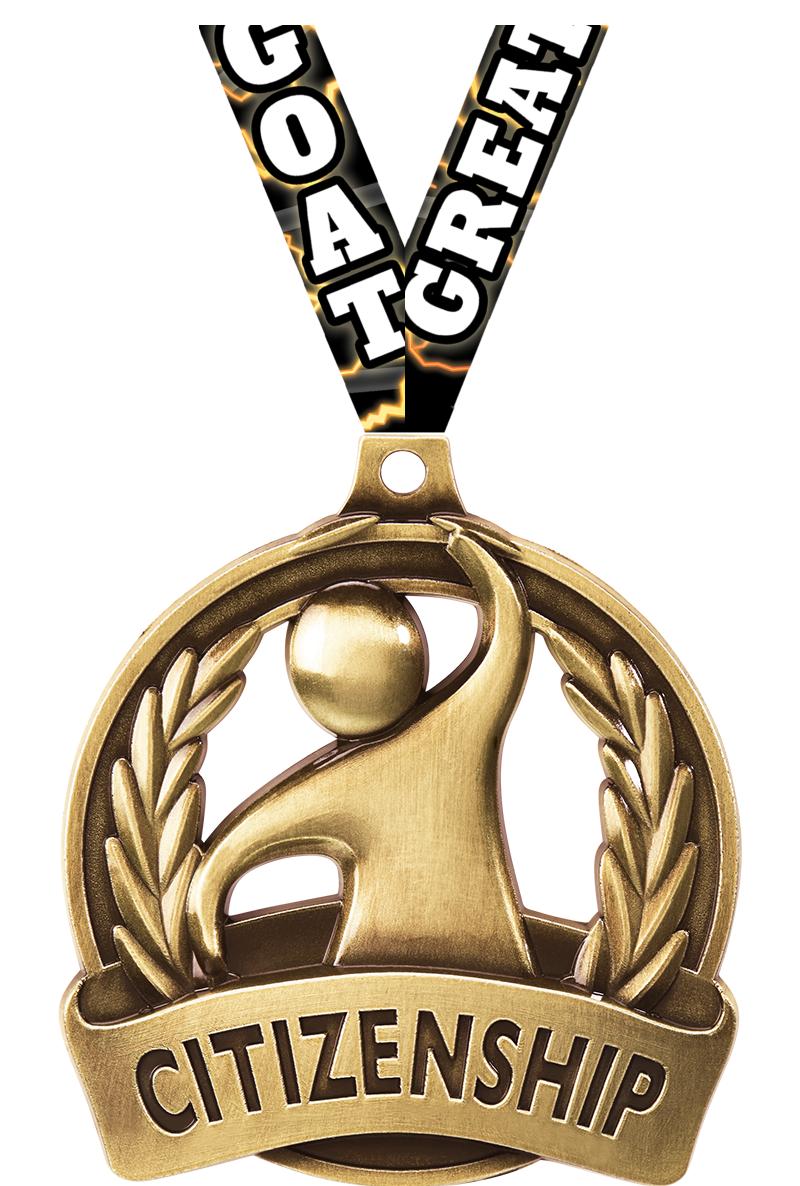 2" CITIZENSHIP MEDAL GOLD