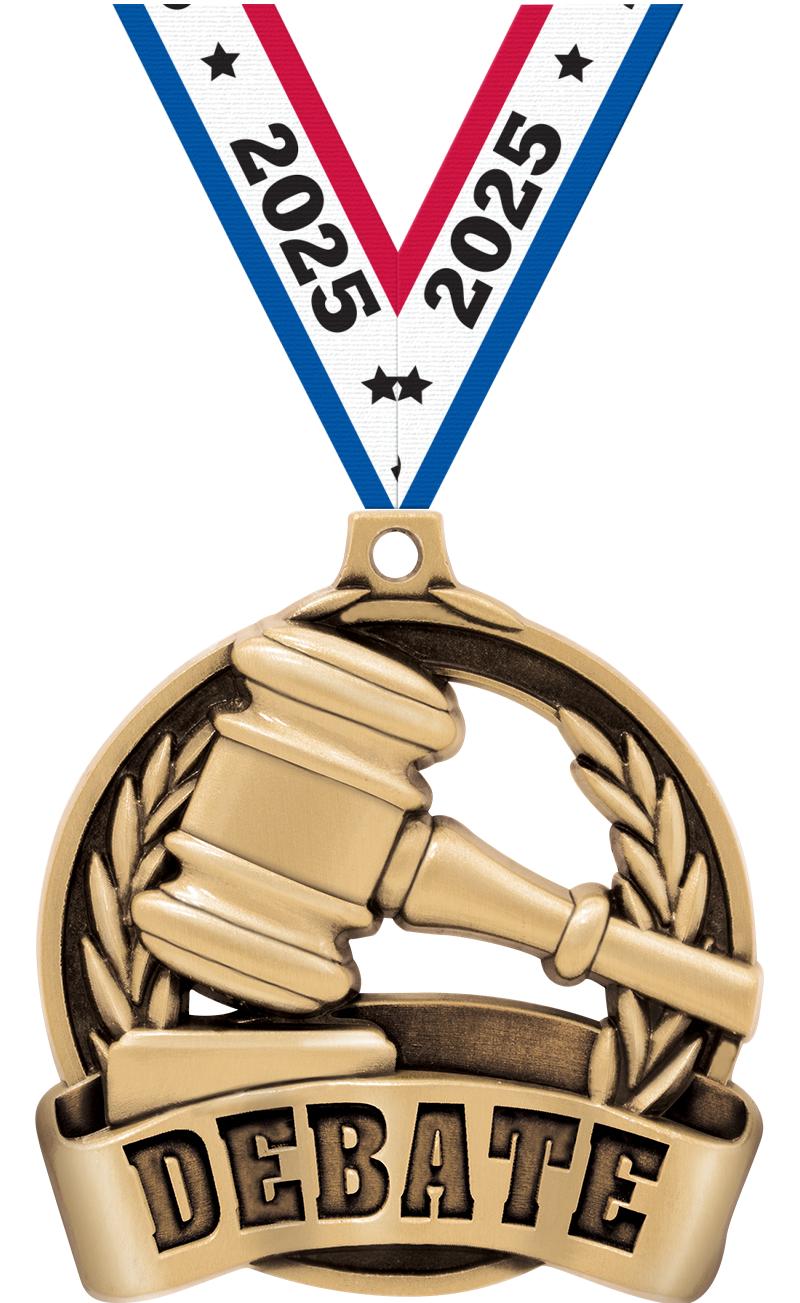 2" DEBATE MEDAL GOLD