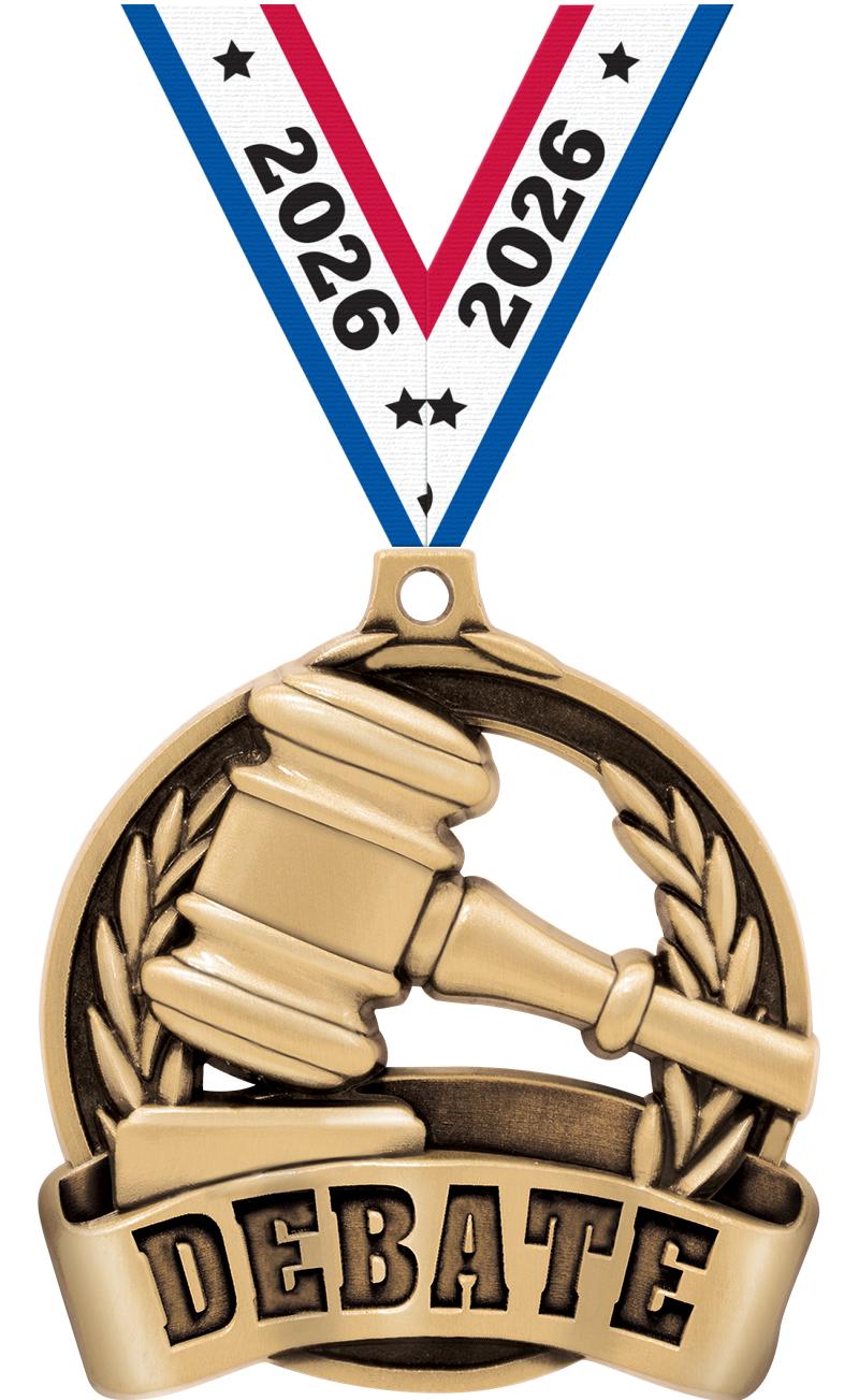 2" DEBATE MEDAL GOLD