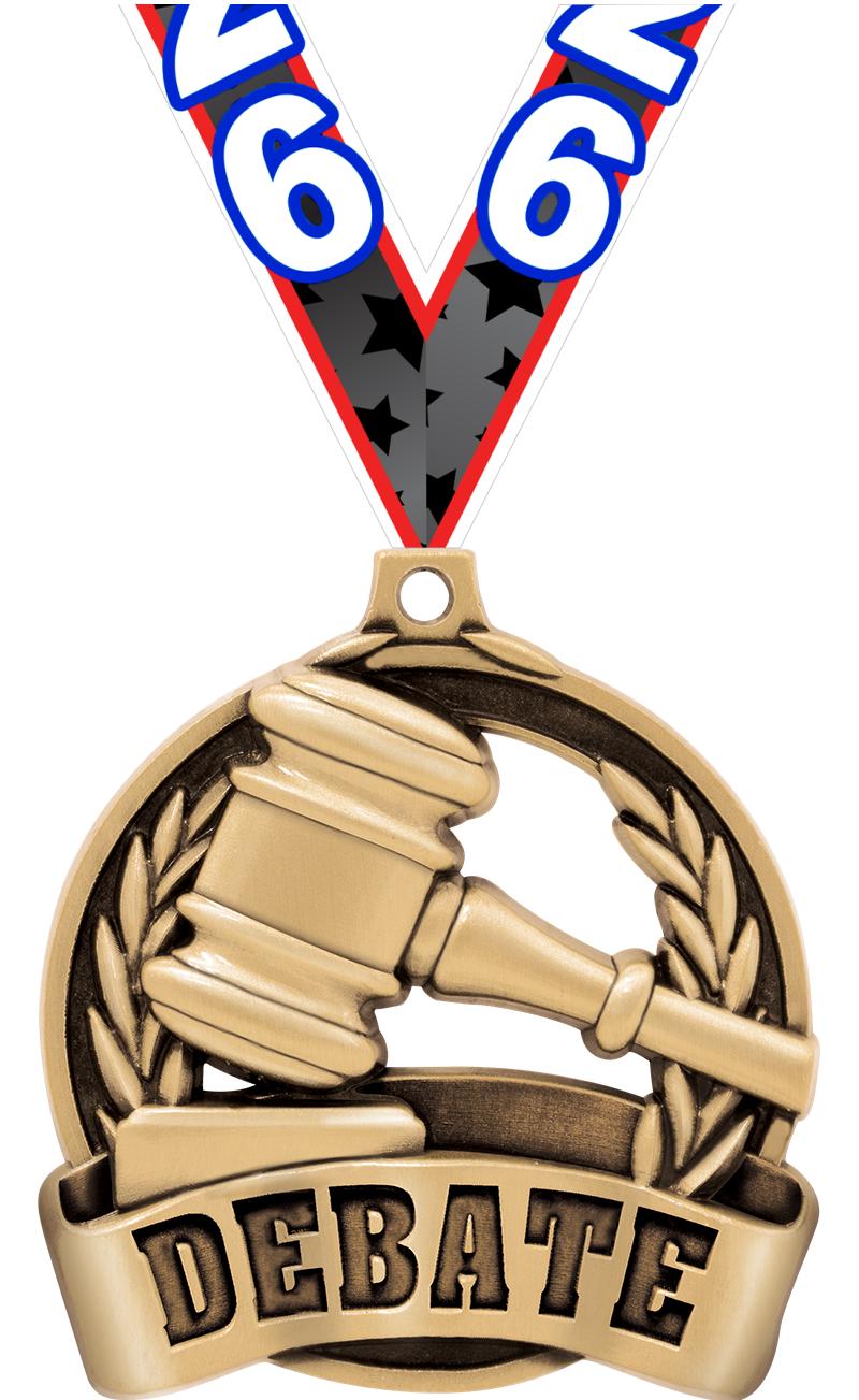 2" DEBATE MEDAL GOLD