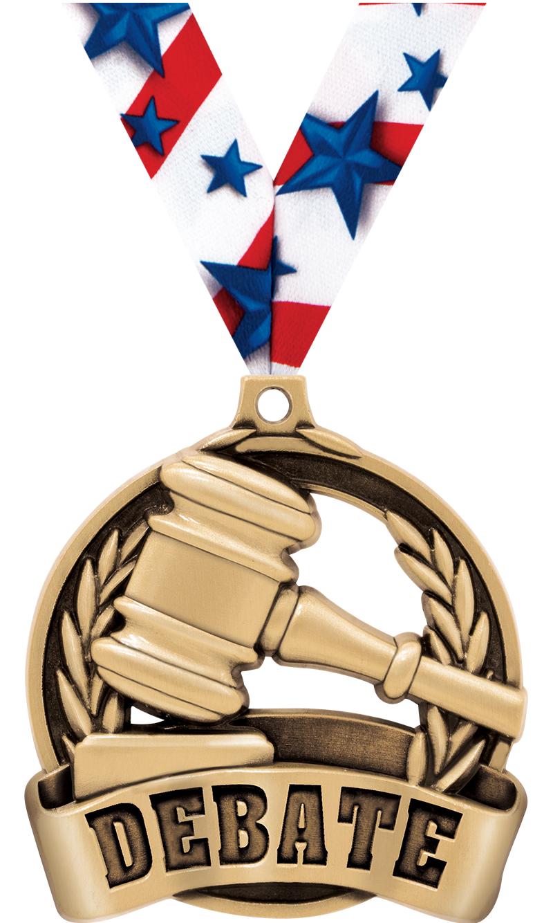 2" DEBATE MEDAL GOLD