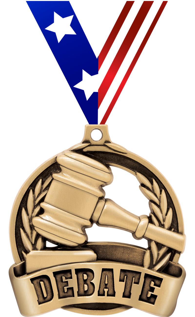 2" DEBATE MEDAL GOLD