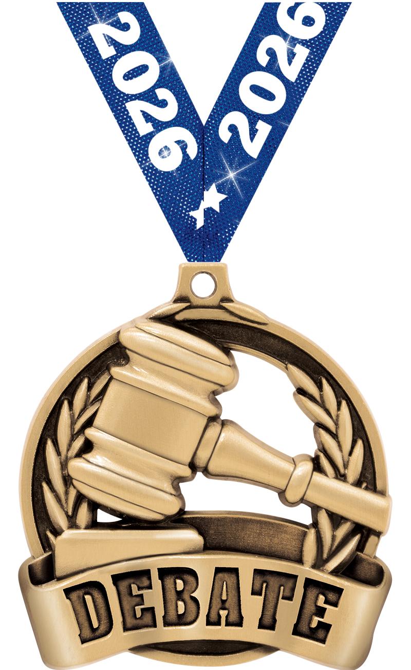 2" DEBATE MEDAL GOLD