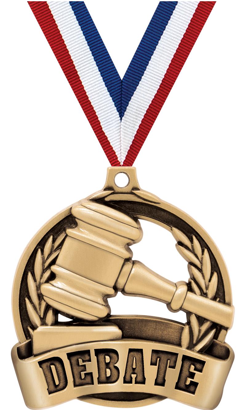 2" DEBATE MEDAL GOLD