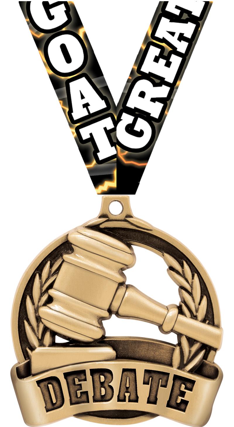 2" DEBATE MEDAL GOLD