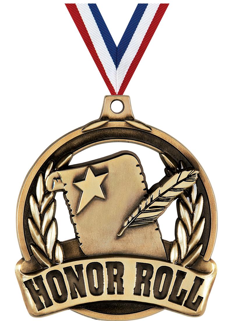 2" HONOR ROLL MEDAL GOLD
