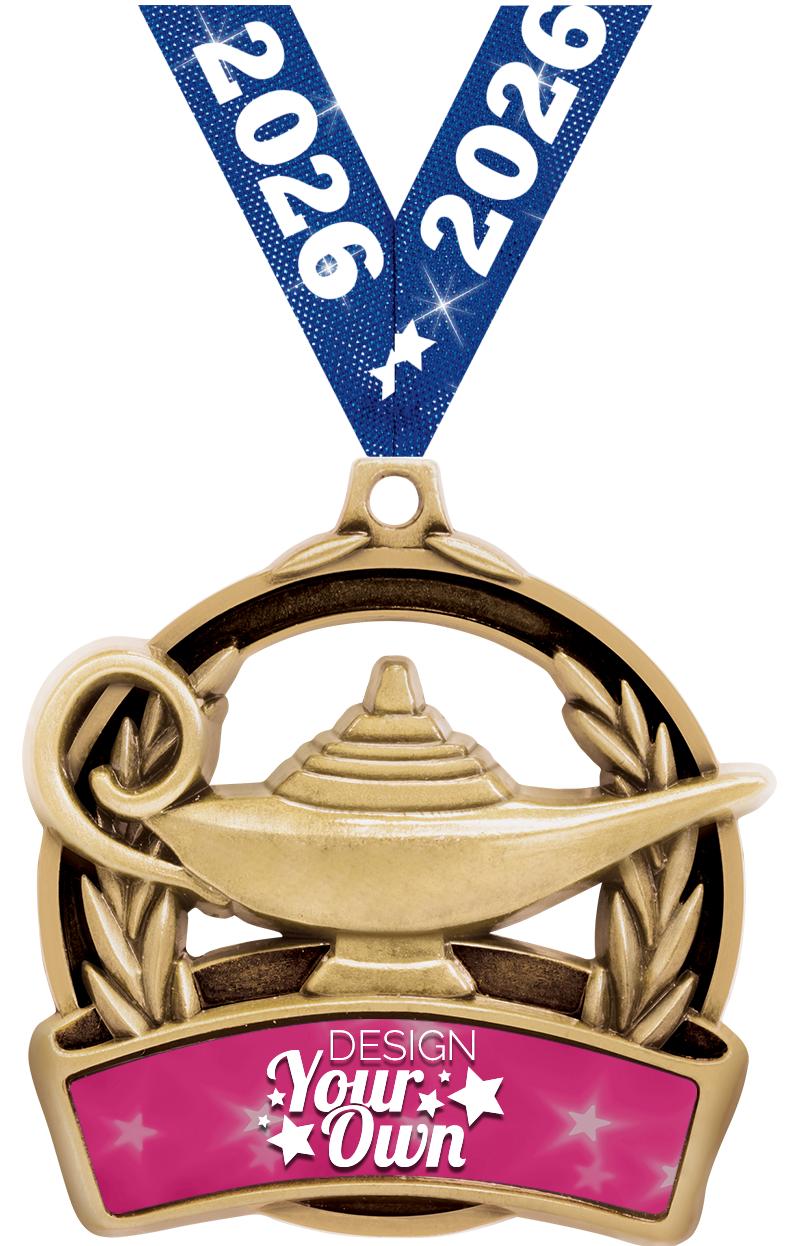 2"LAMP LEARN ACHVMNT INS M GLD