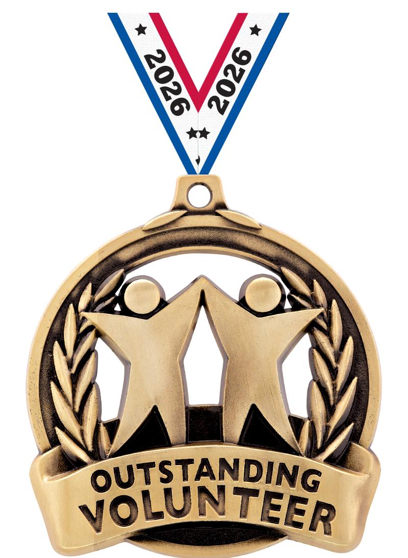 2" OUTSTANDING VOLUNTEER GOLD