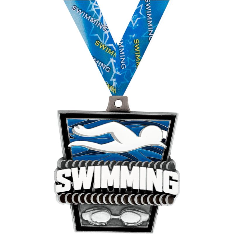 Swimming Medals Crown Awards