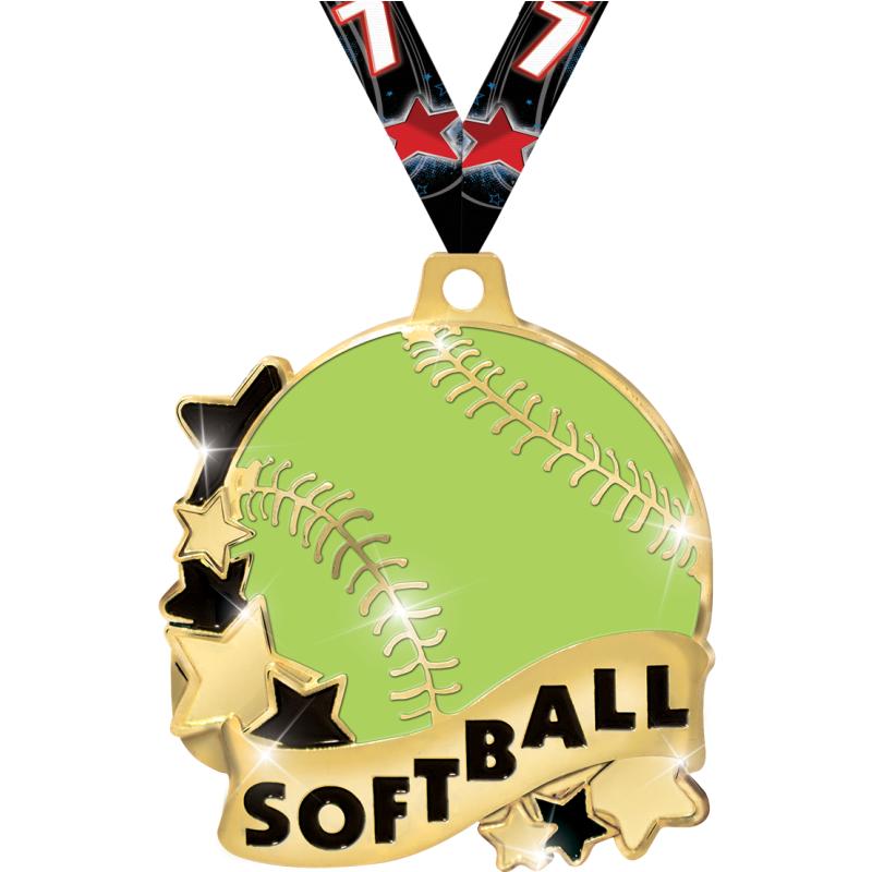 Softball Medals/Dogtags Crown Awards