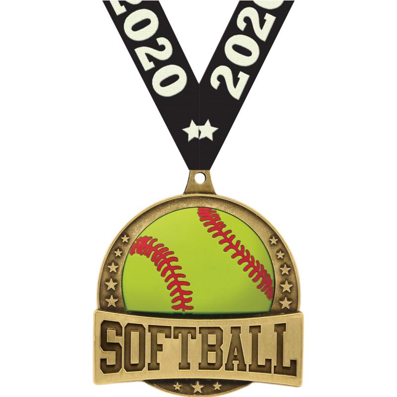 Softball Medals Crown Awards