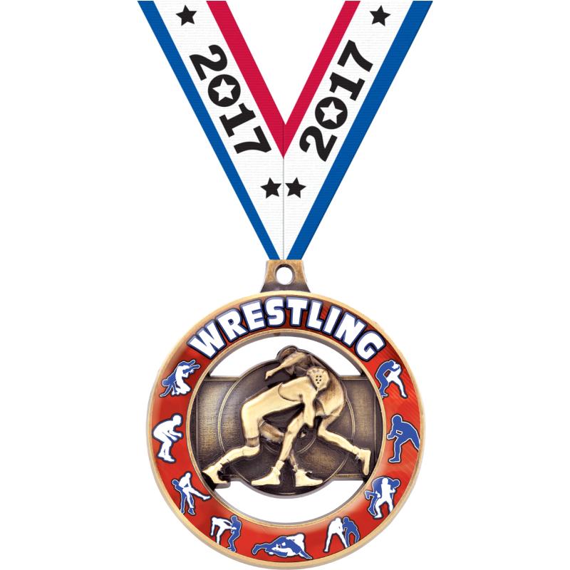 Wrestling Medals Crown Awards