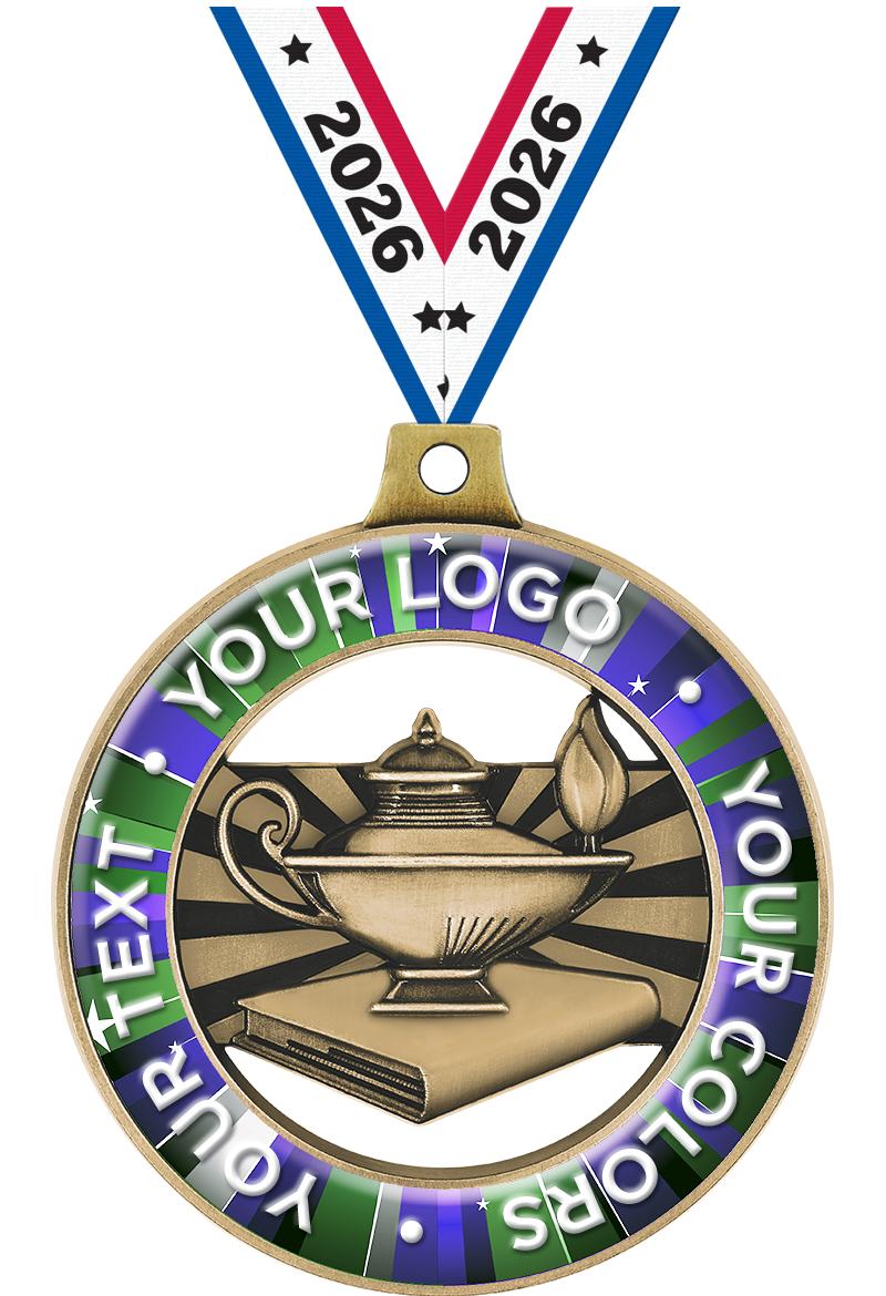 2" SCHOLASTIC CUST RIMZ GLD