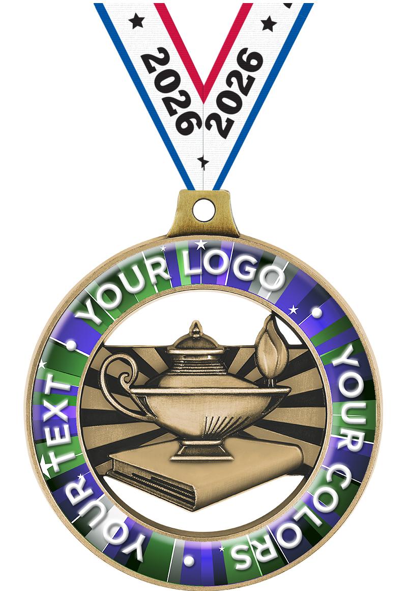 2" SCHOLASTIC CUST RIMZ GLD