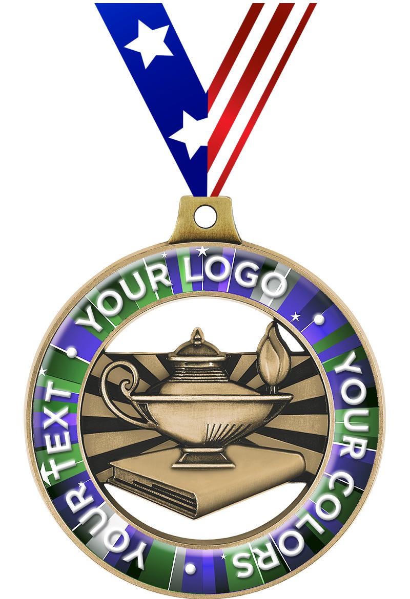 2" SCHOLASTIC CUST RIMZ GLD