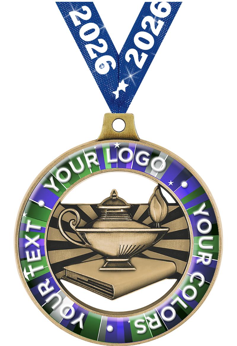 2" SCHOLASTIC CUST RIMZ GLD