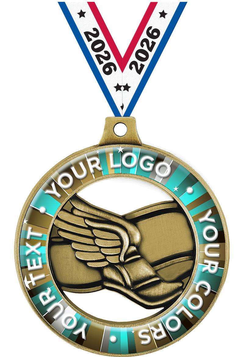 2" WINGED FOOT CUST RIMZ GLD