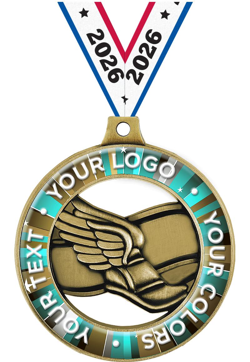 2" WINGED FOOT CUST RIMZ GLD