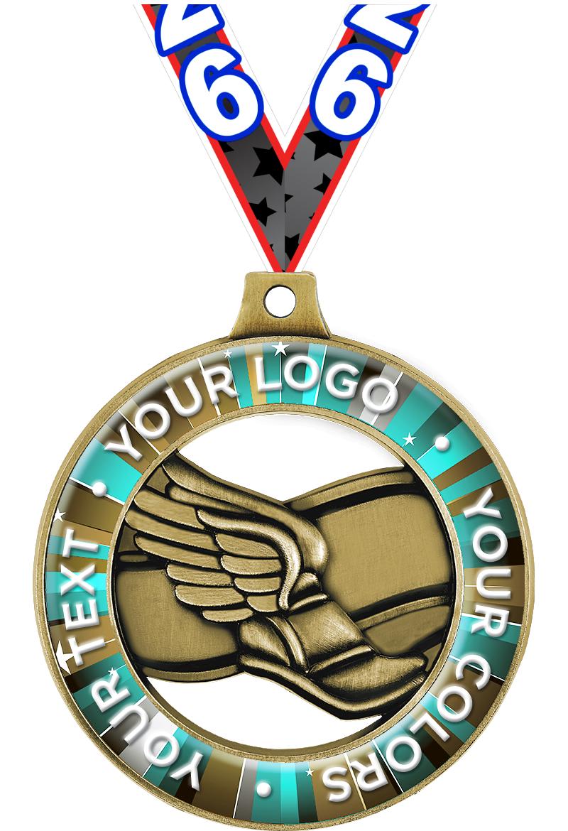 2" WINGED FOOT CUST RIMZ GLD