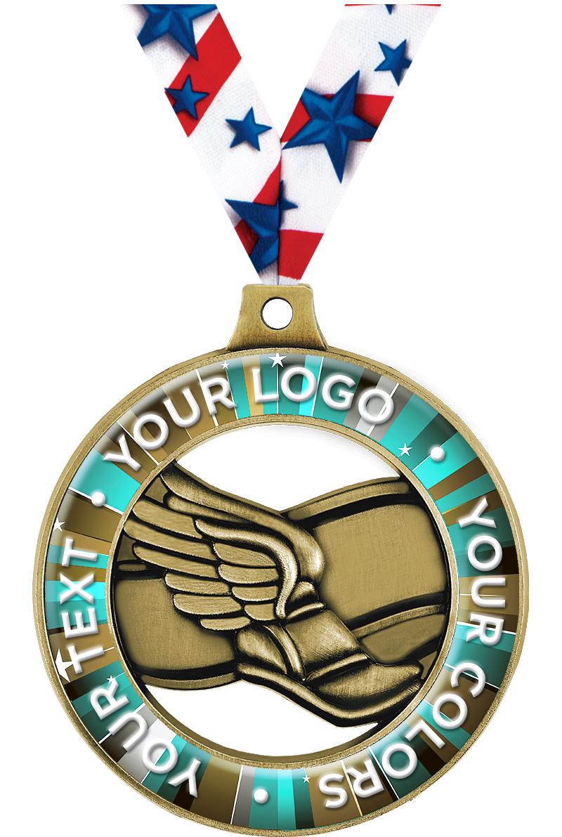 2" WINGED FOOT CUST RIMZ GLD