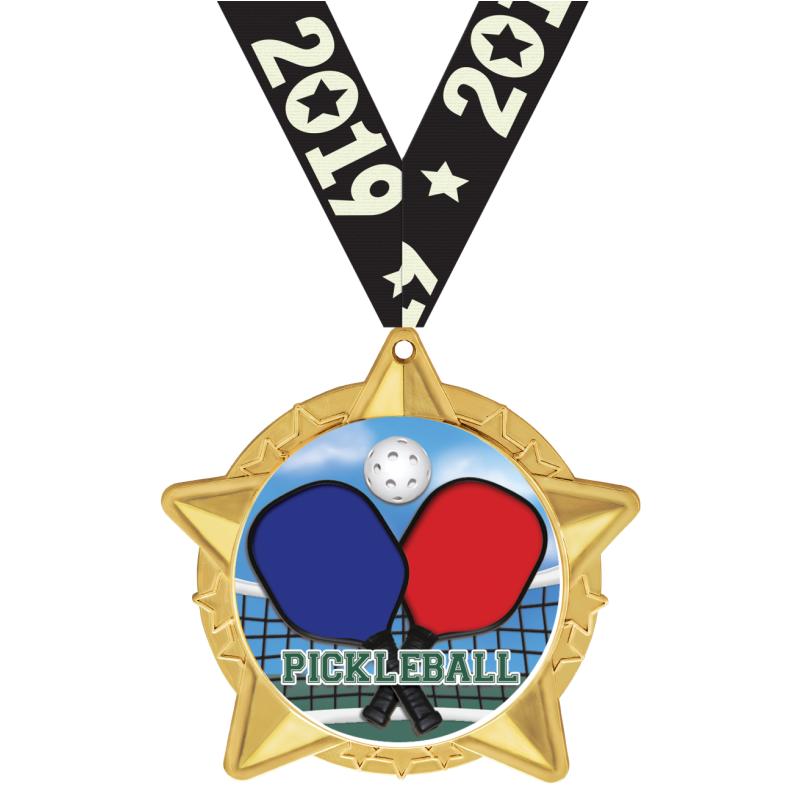 Pickleball Medals/Dogtags Crown Awards
