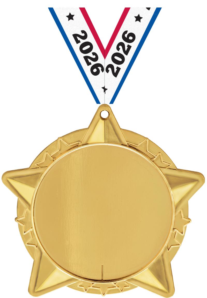 2 1/2"STAR CLUSTER NO INS GOLD