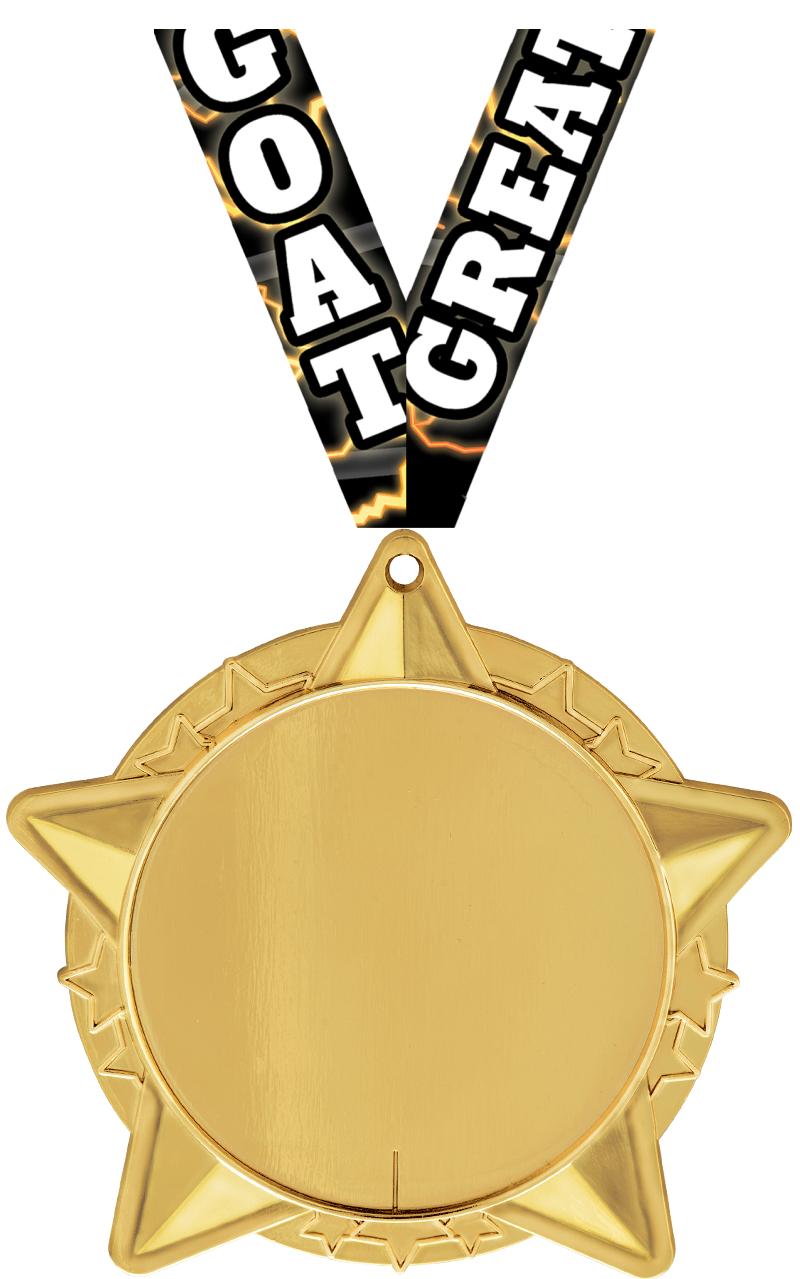 2 1/2"STAR CLUSTER NO INS GOLD