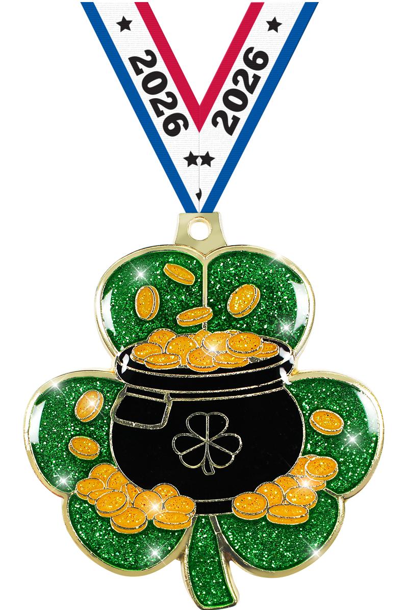 2.5" ST PATRICKS DAY GOLD MDL
