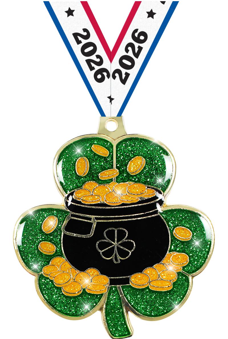 2.5" ST PATRICKS DAY GOLD MDL
