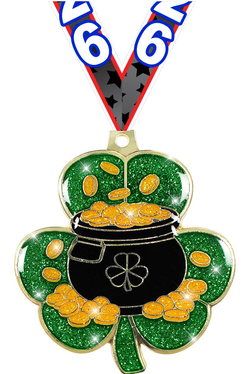 2.5" ST PATRICKS DAY GOLD MDL