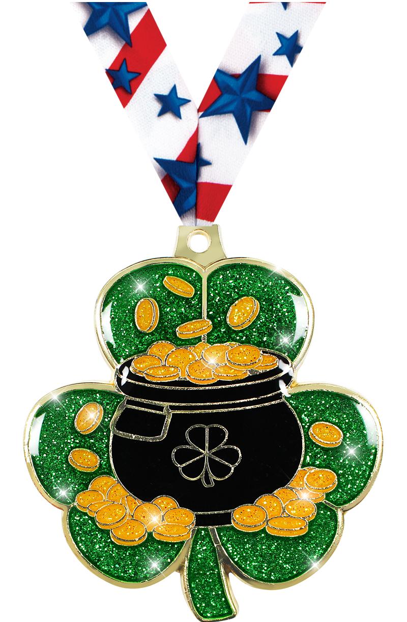 2.5" ST PATRICKS DAY GOLD MDL