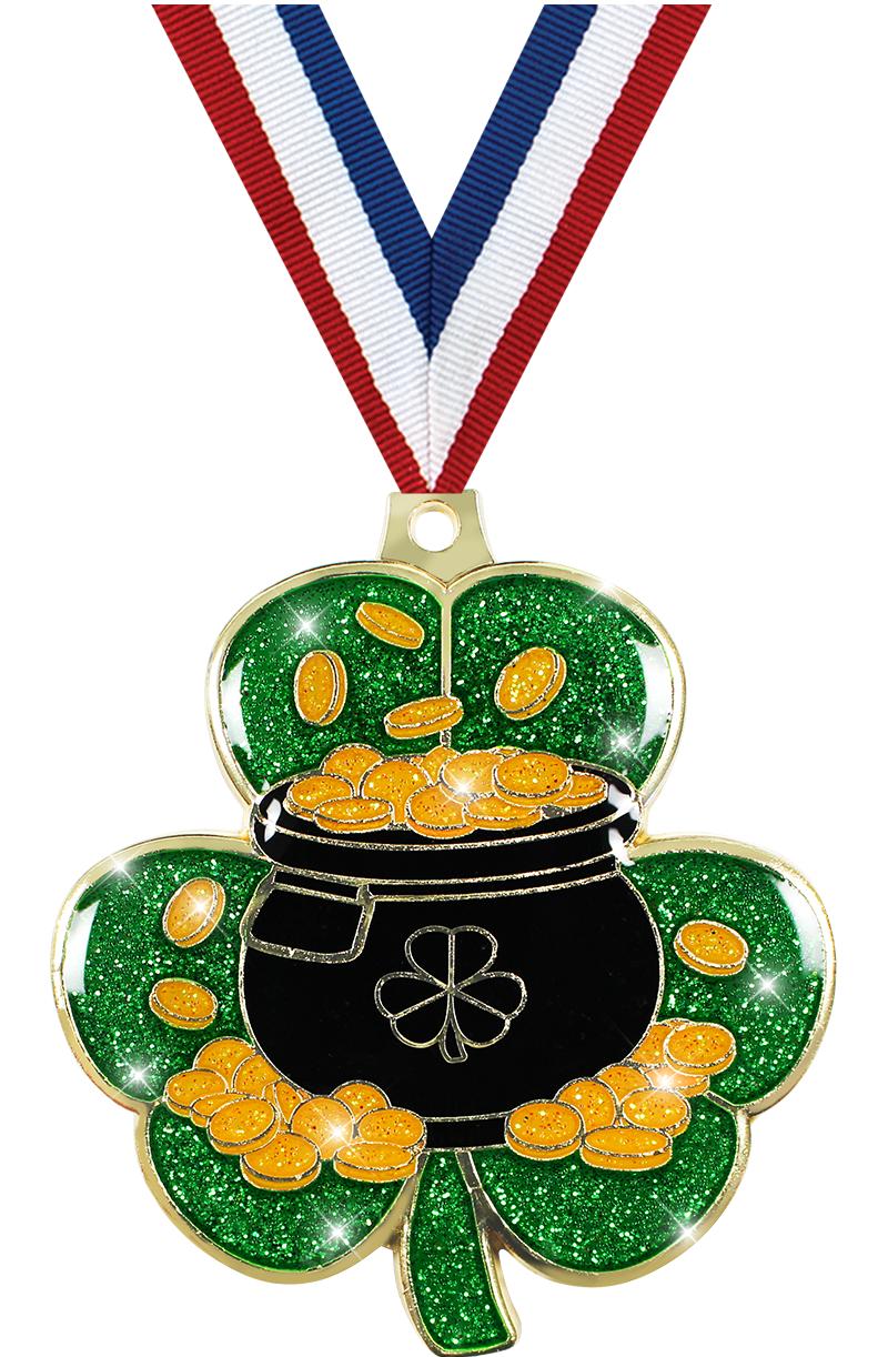 2.5" ST PATRICKS DAY GOLD MDL