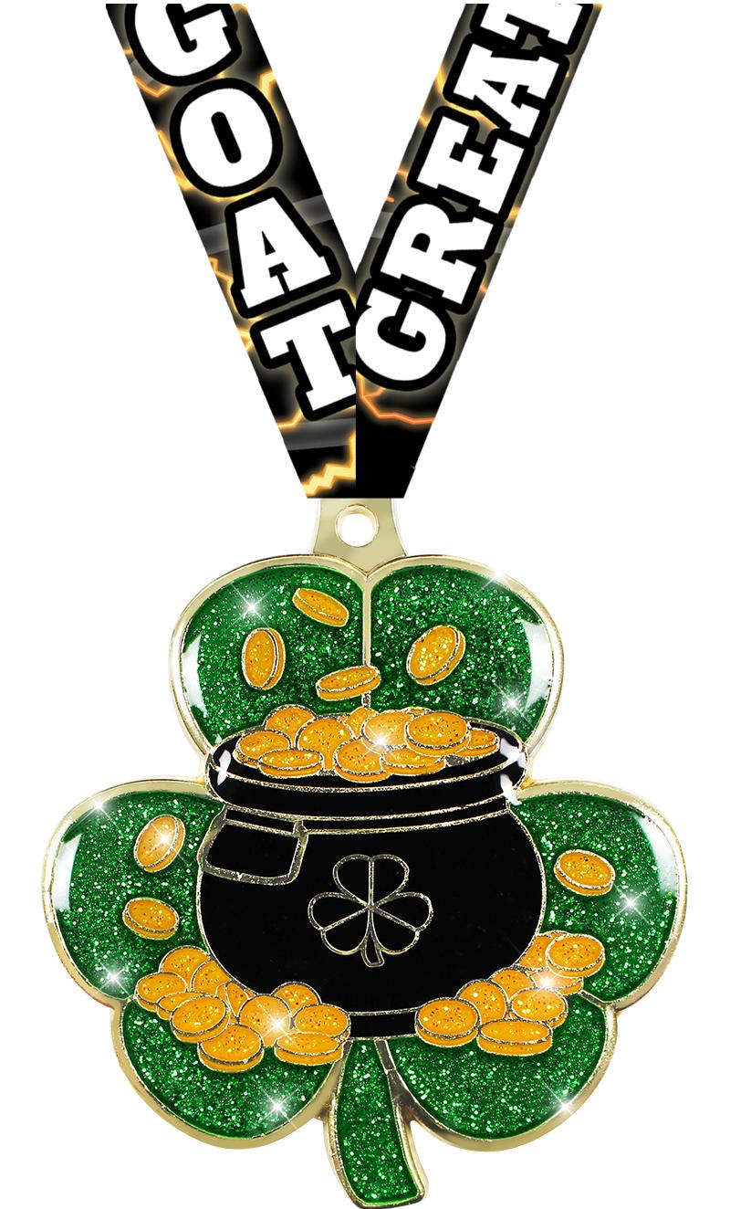2.5" ST PATRICKS DAY GOLD MDL