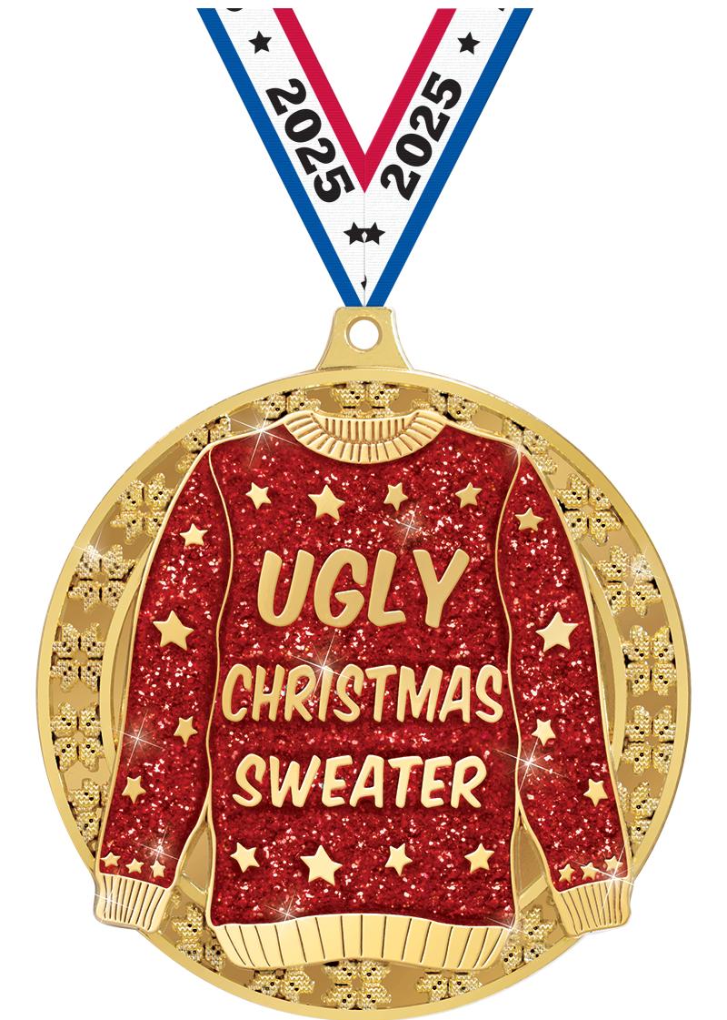 3" UGLY SWEATER MEDAL