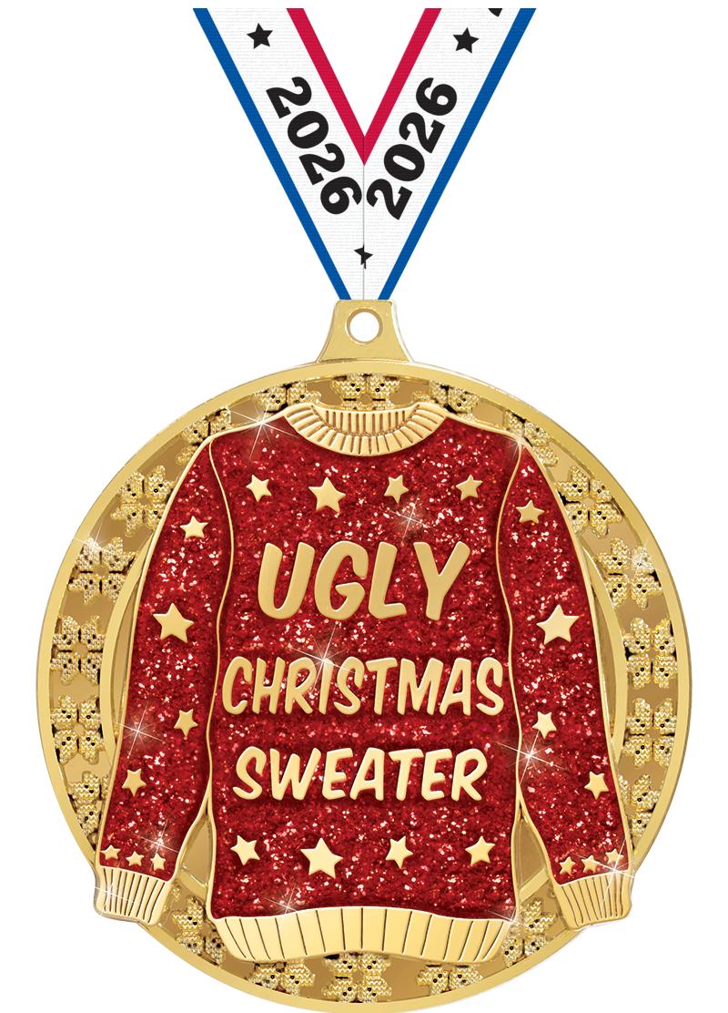 3" UGLY SWEATER MEDAL