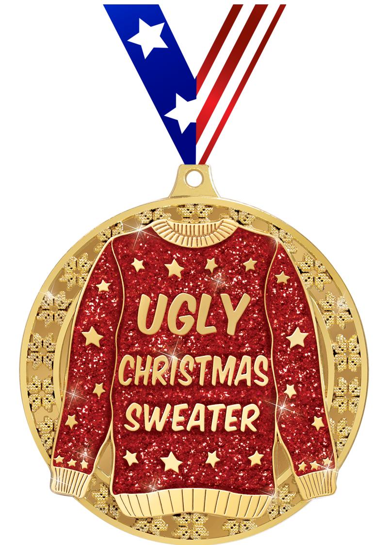 3" UGLY SWEATER MEDAL