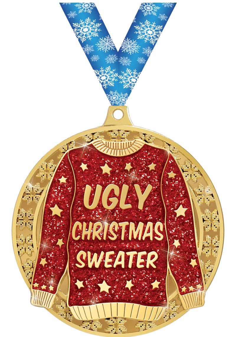 Ugly sweater medal top