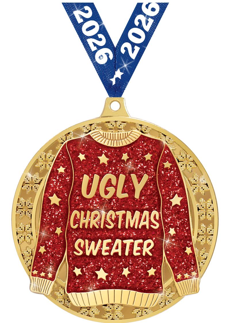 3" UGLY SWEATER MEDAL