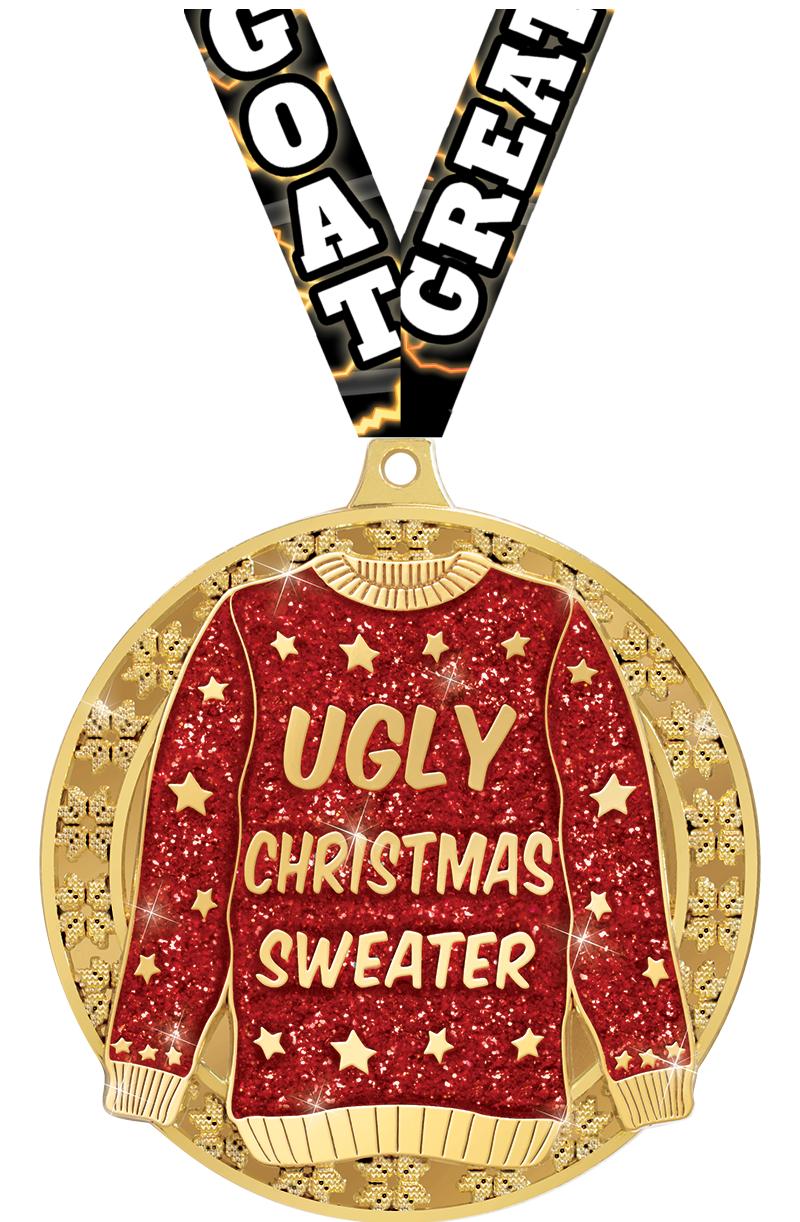 3" UGLY SWEATER MEDAL