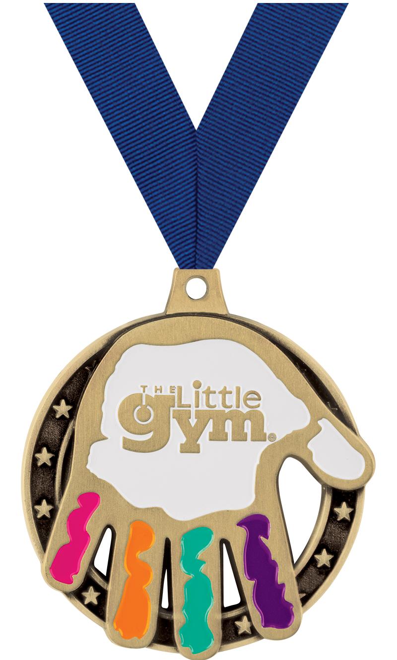2" LITTLE GYM HAND GOLD MEDAL