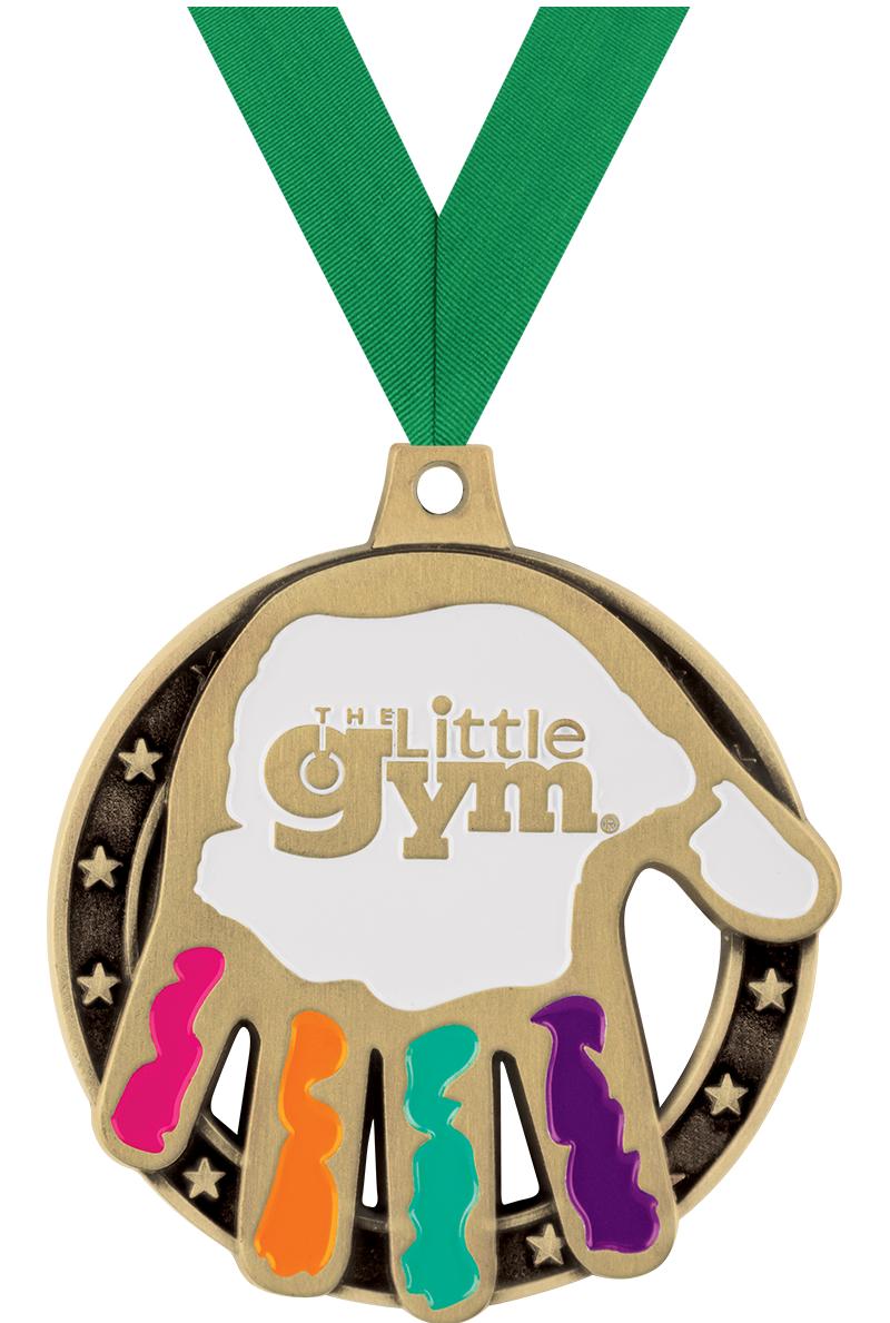 2" LITTLE GYM HAND GOLD MEDAL