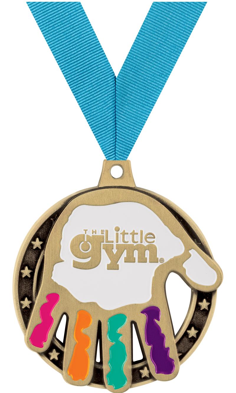 2" LITTLE GYM HAND GOLD MEDAL